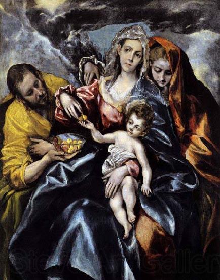 El Greco The Holy Family with St Mary Magdalen Norge oil painting art